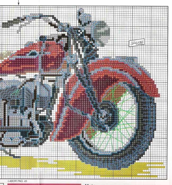 Pixel arts «Motorcycle» ☆ 17 arts
