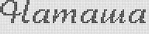 Рисуем по клеточкам ксюша