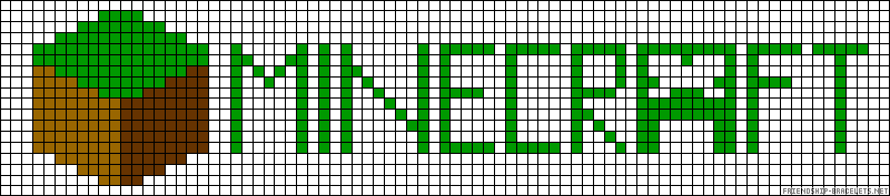 Pixel arts ➣ minecraft ➣ inscription