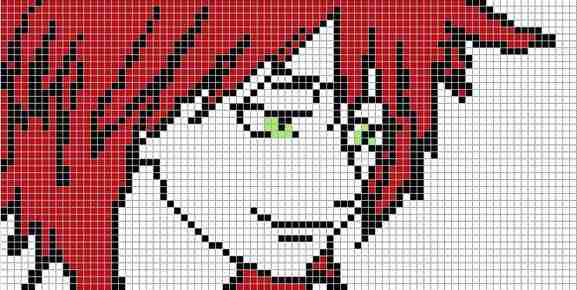 Pixel arts ➣ anime ➣ guy