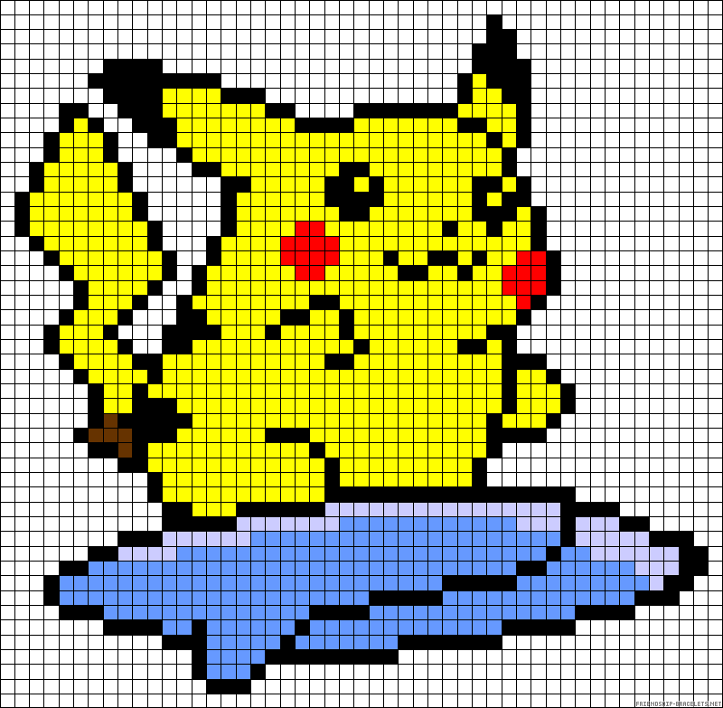 Pixel arts ➣ Pokemons ➣ Pikachu. 