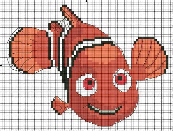 10 Рыбок Как нарисовать Рыбку по клеточкам - Часть 2 Раскрашиваю 6 Рыб How to Draw Fish Pixel Art